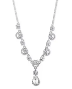 Кристаллическое ожерелье с Y-образным вырезом Givenchy, silver