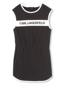 Karl Lagerfeld Kids платье с логотипом, черный