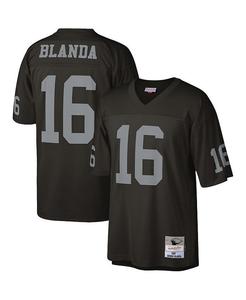 Мужская черная майка Джорджа Бланды Las Vegas Raiders 1967 Legacy Replica Mitchell & Ness, черный