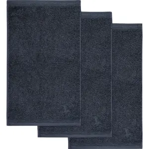 Полотенца для гостей Superwuschel Набор полотенец для гостей с бордюром, 100% хлопок премиум-класса, мягкие Möve, темно-серый