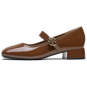 Туфли Мэри Джейн на среднем каблуке, женские BASTO, Black