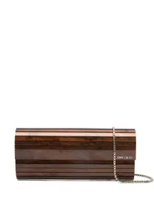 Клатч прямоугольной формы Sweetie Jimmy Choo, коричневый