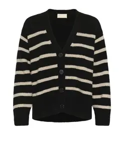 Кардиган Sina с V-образным вырезом Soaked In Luxury, черный