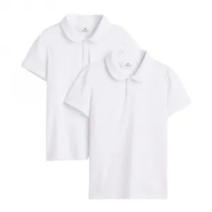Комплект футболок H&M Kids Cotton Polo, 2 предмета, белый