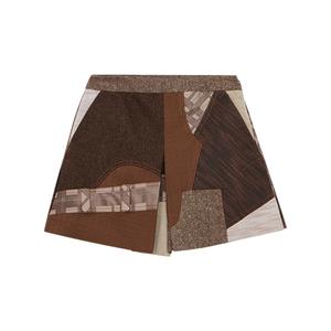 Повседневная короткая юбка женская серая MOSCHINO