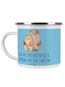 Кружка для помолвки с надписью небесно-голубого цвета Mr. & Mrs. Panda