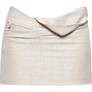 Юбка Jacquemus La Mini Jupe Bahia, светло-бежевый