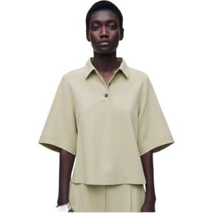 COS Поло для женщин светло-зеленое