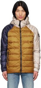 Сине-коричневый двусторонний пуховик Black Label Legacy Canada Goose