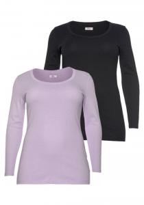 Лонгслив Flashlights, цвет Lilac/Black