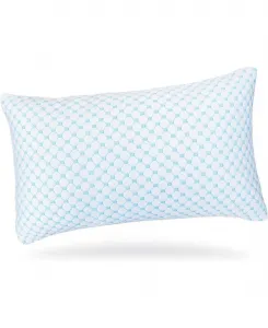 Подушка из пенополиуретана с эффектом памяти, снижающая температуру и влажность, с наполнителем из ледяного шелка и геля, размер King Nestl, белый