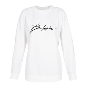 BALMAIN Белая женская толстовка