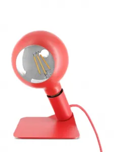 Настольная лампа Iride со сферическим абажуром (18 см) Filotto, красный