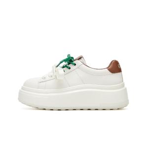 EBLAN Женские кроссовки, белые, коричневые