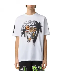 Футболка с графическим принтом в стиле стритвеар Disclaimer, белый