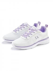 Низкие кроссовки LASCANA, белый/фиолетовый