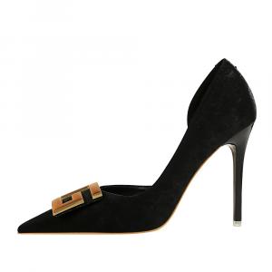QITUMAUL Тонкие каблуки на высоком каблуке женские черные, цвет Black[Heel Height 10.5cm]