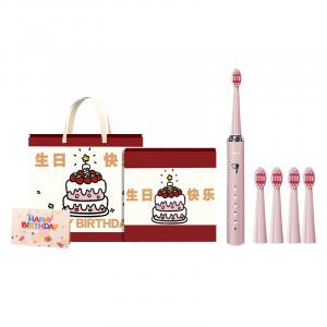 Насадки для электрической зубной щетки DuPont с оригинальными щетинками, набор на год, 4 шт, A11 AUX, розовый