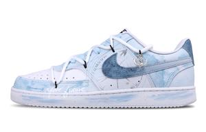 Кроссовки Nike Court Vision 1 Skateboarding Shoes Men Low-top White, голубой