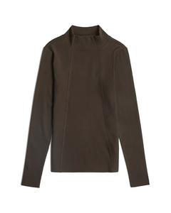 Рубашка G-STAR A Line Slim Rib Mock, коричневый