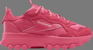Кроссовки cardi b x classic leather big kid 'semi pursuit pink' Reebok, розовый