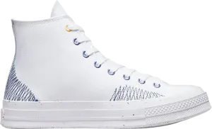 Кроссовки Converse Chuck 70 High Stitched, белый