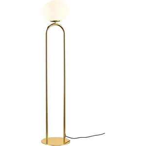 Торшер SHAPES E27 дизайнерская лампа Design For The People, Messingfarben