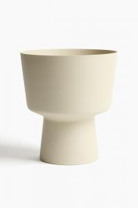 Цветочный горшок H&M Metal Cover For, 24 см, светло-бежевый