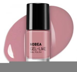 Лак для ногтей с гелевым эффектом NOBEA Day-to-Day, оттенок Timid pink #N04 6 мл