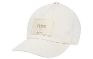 Хлопковая бейсболка Men's FENDI, белый