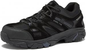 Кроссовки MAGNUM Overwatch с черным стальным носком для мужчин, водонепроницаемые, удобные, с противоскользящей подошвой, стальные носки для мужчин, рабочая и защитная обувь для мужчин - средняя и очень широкая ширина, непробиваемые мужские туфли