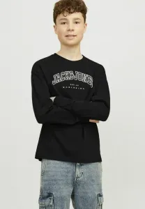 Футболка с длинными рукавами и логотипом Jack & Jones Junior, Black