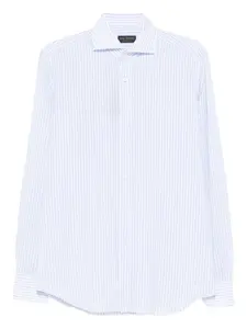 Полосатая рубашка с длинными рукавами Dell'oglio, синий