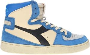 Мужские кроссовки Diadora Mi Basket Podio Italia высокие повседневные - синие, слоновая кость