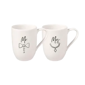 Эффектный набор из чашки и кружки Villeroy & Boch, белый