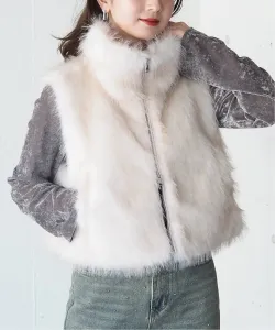 Жилет tiptop/Double Zip из ассорти меха