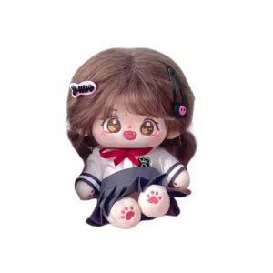 Плюшевая кукла из хлопка для переодевания, высота 20 см Dolls and bears dance, Starry Night Nude Doll+Academy Uniforms