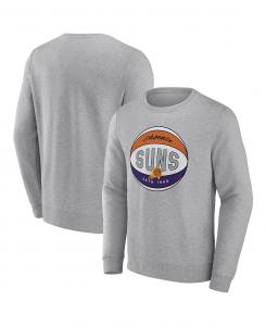 Мужская фирменная толстовка с мелким серым принтом phoenix suns true classics vint pullover sweatshirt Fanatics, мульти