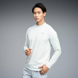 Мужская рубашка для гольфа Shadow Cat с высоким воротником и длинными рукавами