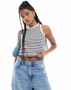 Топ гонщика New Look в белую полоску