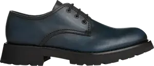 Кроссовки Alexander McQueen Burnished Derby Flat Anthracite, синий