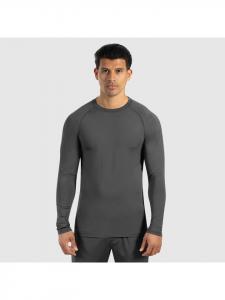 SMILODOX Рубашка с длинными рукавами Zeyn антрацитового цвета