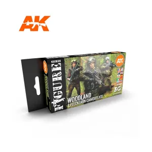 Камуфляж Woodland & Flecktarn, 3rd Gen Acrylic Paint Sets