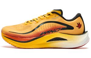 QIAODAN Кроссовки Strong Winds 2.0 женские низкие разноцветные глазурь желлый ржавый апельсин, цвет Colored Glaze Yellow Rust Orange