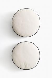 Подушка на стул H&M Outdoor, D40 см, 2 штуки, кремовый