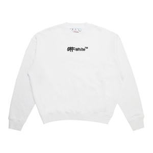 Лонгслив Off-White Logo Printed Long-Sleeve Sweatshirt 'White/Black', белый