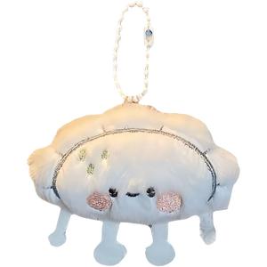 Симпатичный кулон в виде пельменя с дизайном суши модный куколка плюшевый брелок высота 4cm ROUERXIONG, Blush Dumpling