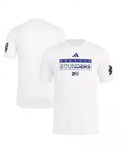 Мужская белая футболка Seattle Sounders FC 2025 Archive Collection Hook Adidas