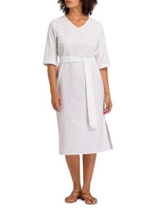 Платье миди Urban Casuals из хлопка с поясом Hanro, цвет Chalk Stripe