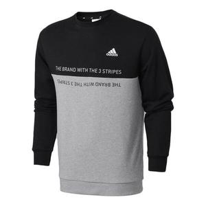 Толстовка adidas Logo Printing Casual Collar Sports Men's Black Grey, черный